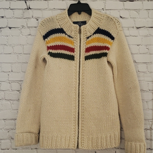 HBC Sweaters - Hudsons Bay 100% Wool Blanket Sweater Size XS